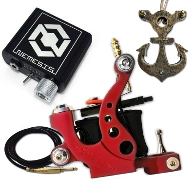 Tattoo Machine Egiziana + Nemesis + Pedale + Clip Cord